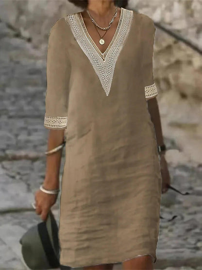 Beautiful Cap Sleeve Dress - Pexav