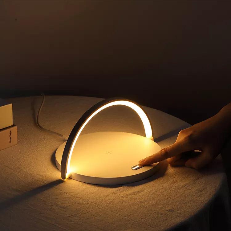 Smart LED Table Lamp with Wireless Charger