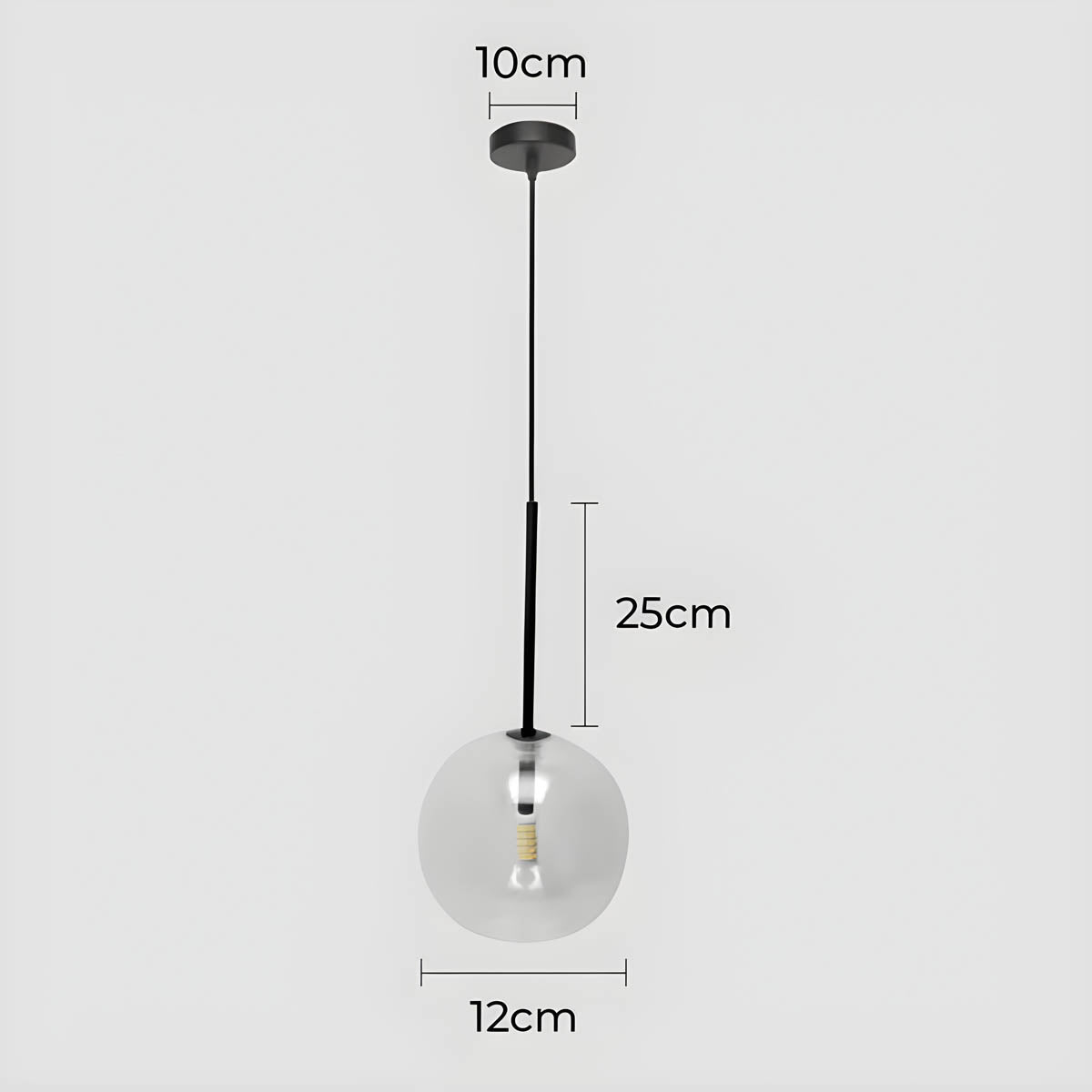 Modern Glass Ball Pendant Light
