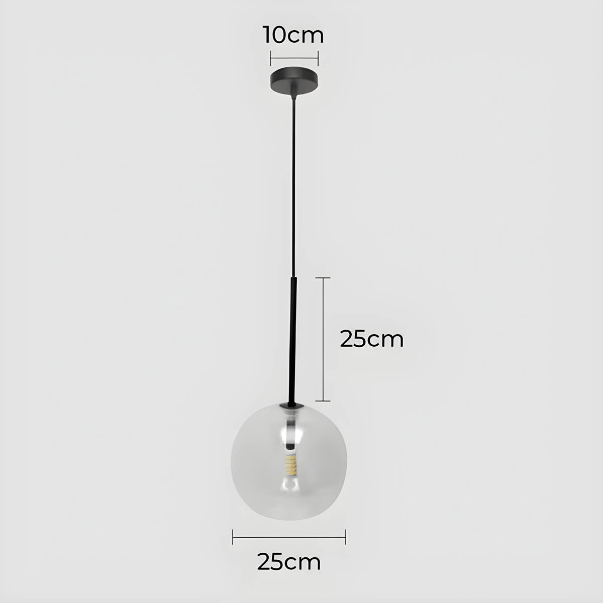Modern Glass Ball Pendant Light