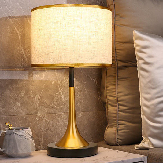 Modern Metal Cylinder Desk Lamp – Adjustable Dimming Night Light - Pexav
