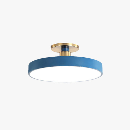 Simple White Round Ceiling Light Fixture - Pexav