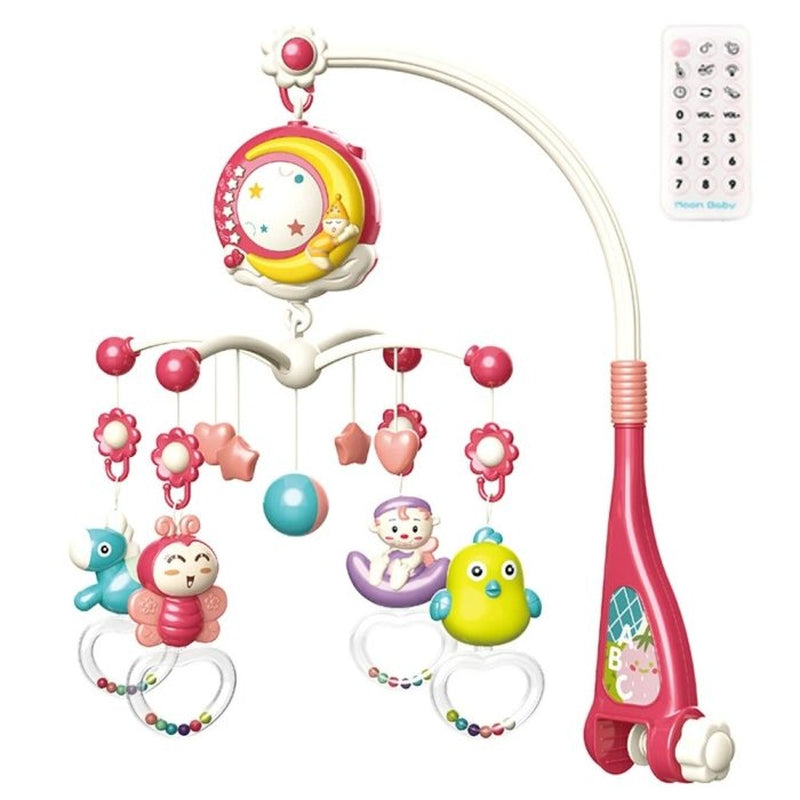 Musical Baby Crib Mobile with Nightlight and Stars