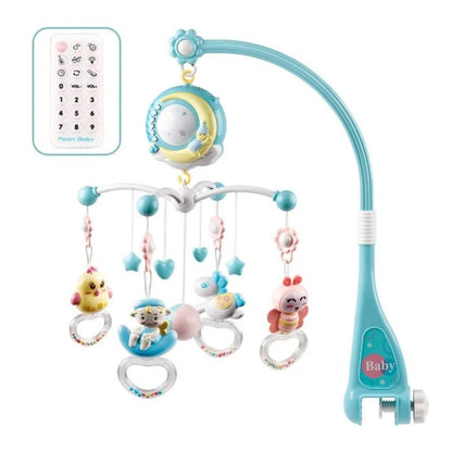 Musical Baby Crib Mobile with Nightlight and Stars