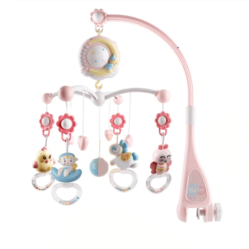Musical Baby Crib Mobile with Nightlight and Stars