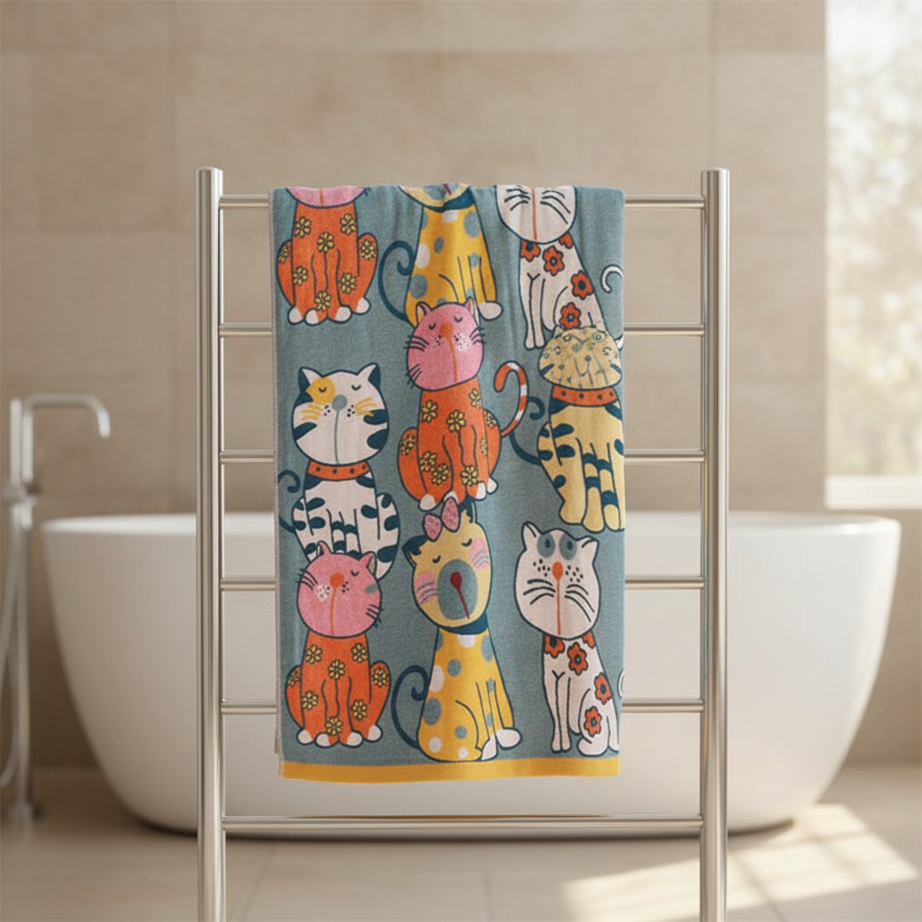 Soft Kitty Hooded Baby Towel - Pexav