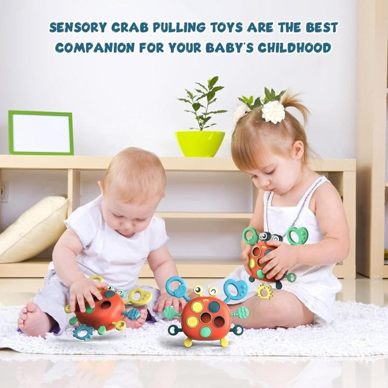 Baby Crab Toy with Teether, Fun Music & Sounds, Early Educational, Safe for Ages 6 month+
