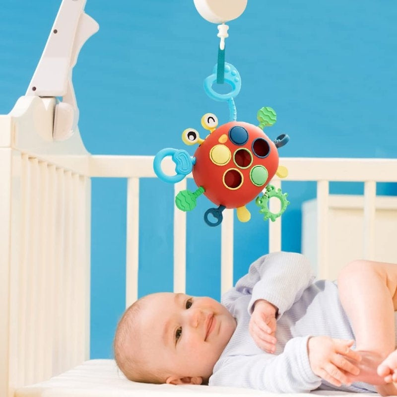 Baby Crab Toy with Teether, Fun Music & Sounds, Early Educational, Safe for Ages 6 month+