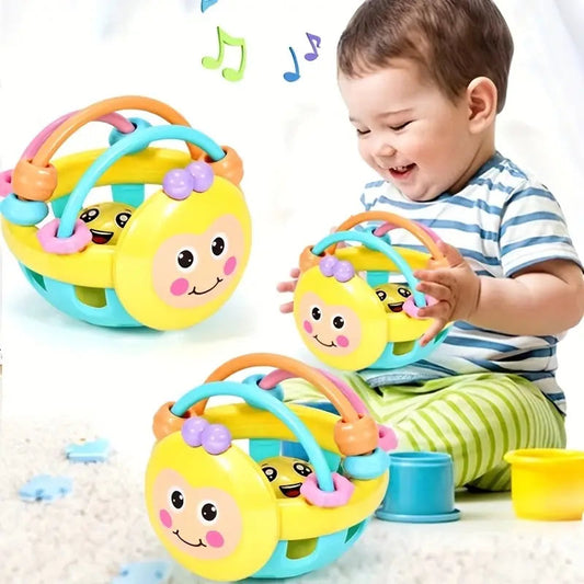 Colorful Baby Rattle Toy Ball with Soft Grip - Pexav