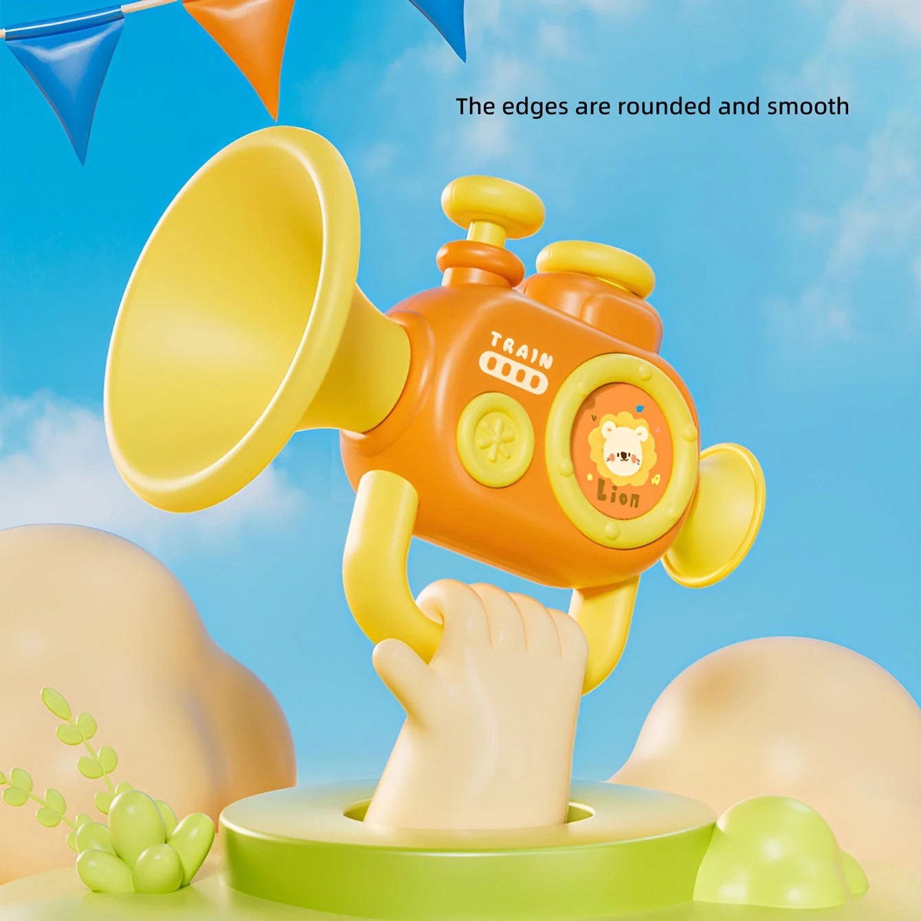 Baby Trumpet Musical Toy – Early Learning Educational Instrument, Safe for Ages 1+