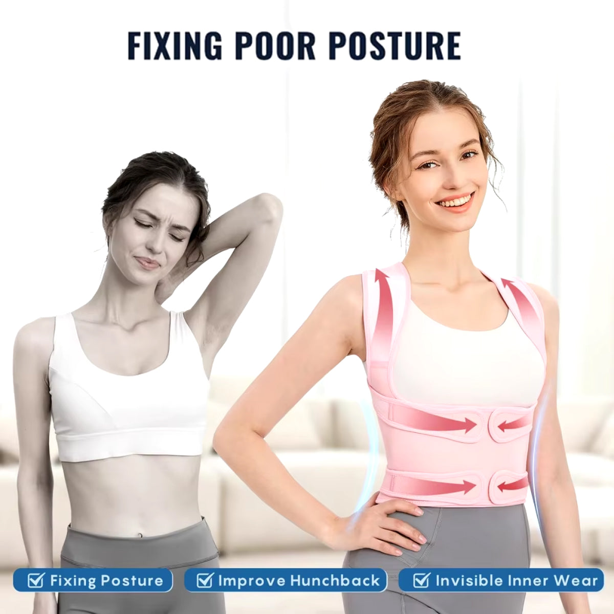 Comfortable Back Support Brace for Men and Women