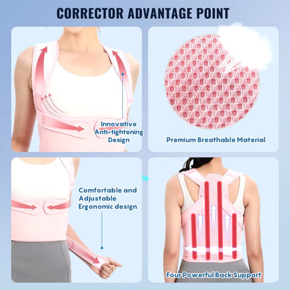 Comfortable Back Support Brace for Men and Women
