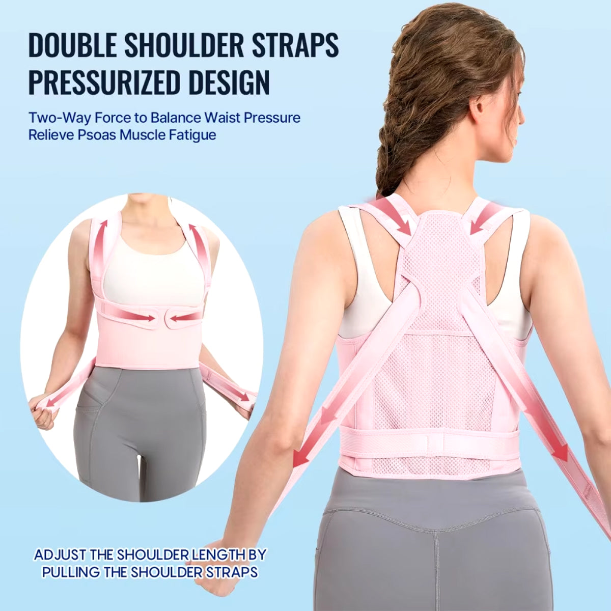 Comfortable Back Support Brace for Men and Women