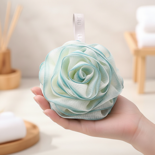 Relaxing Rose Petal Body Sponge - Pexav