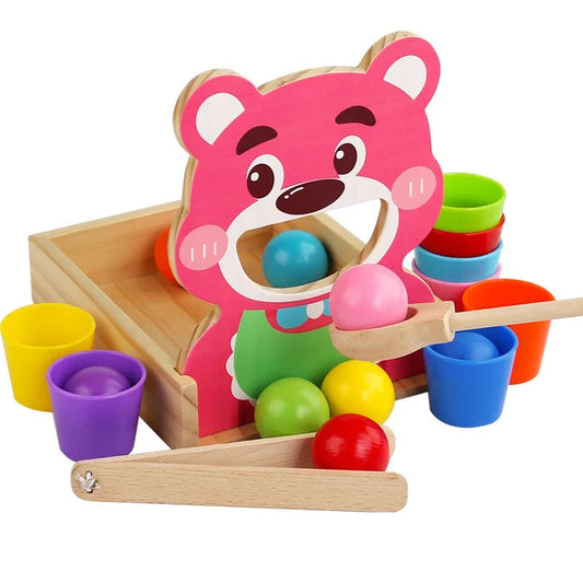 Colorful Wooden Sorting Toy for Toddlers - Pexav