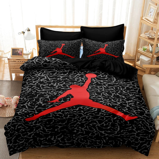 Colorful Basketball Bedding Set for Boys - Soft Comforter - Pexav