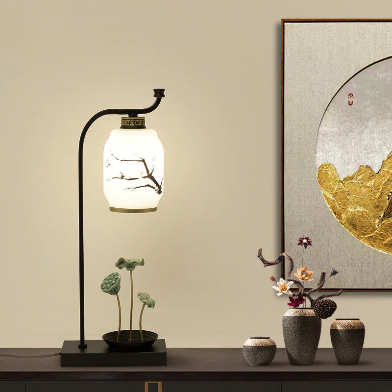 Asian Inspired Contemporary Desk Lamp - Pexav