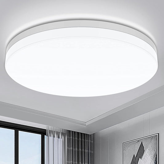 Slim LED Bathroom Ceiling Light, 15W Energy Efficient - Pexav