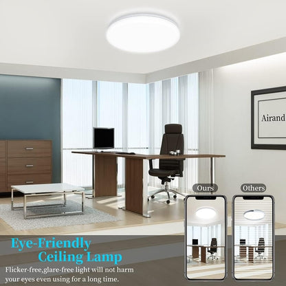Bathroom LED Ceiling Light, 15W 1500lm, IP54 Waterproof, Ultra-Thin Design, Energy-Saving