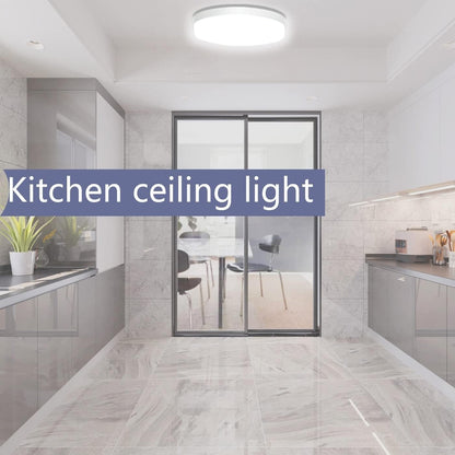 Bathroom LED Ceiling Light, 15W 1500lm, IP54 Waterproof, Ultra-Thin Design, Energy-Saving