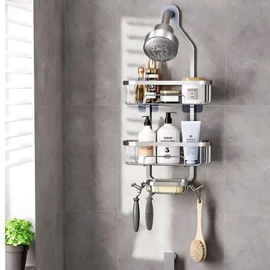 Sturdy 3 Tier Bathroom Shower Caddy - Pexav