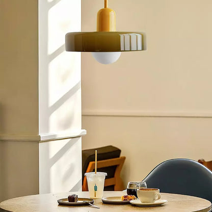 Stylish Glass Hanging Lamp Fixture