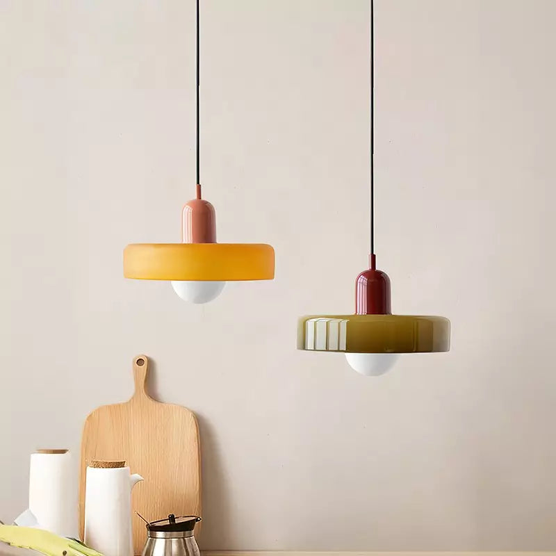 Stylish Glass Hanging Lamp Fixture