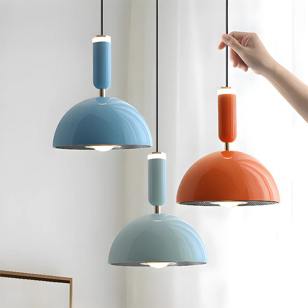 Bauhaus Modern LED Pendant Light – Colorful Acrylic and Aluminum Hanging Light for Kitchen and Home Decor 1