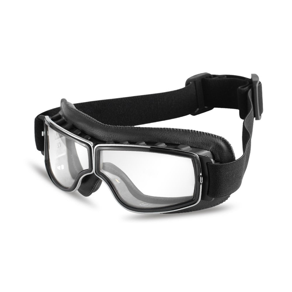 Classic Biker Leather Goggles