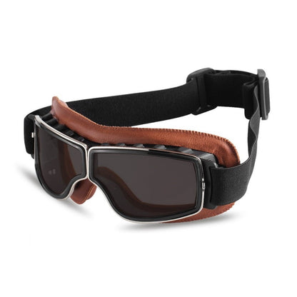 Classic Biker Leather Goggles