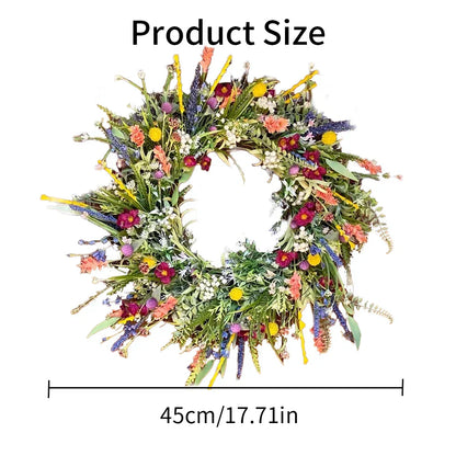Beautiful Fake Flower Door Wreath Home Decoration