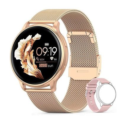 Waterproof Smartwatch with Bluetooth and Fitness Tracking