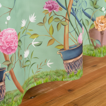 Blumen Und Vogelmotiv Duschvorhang - AquaFlora
