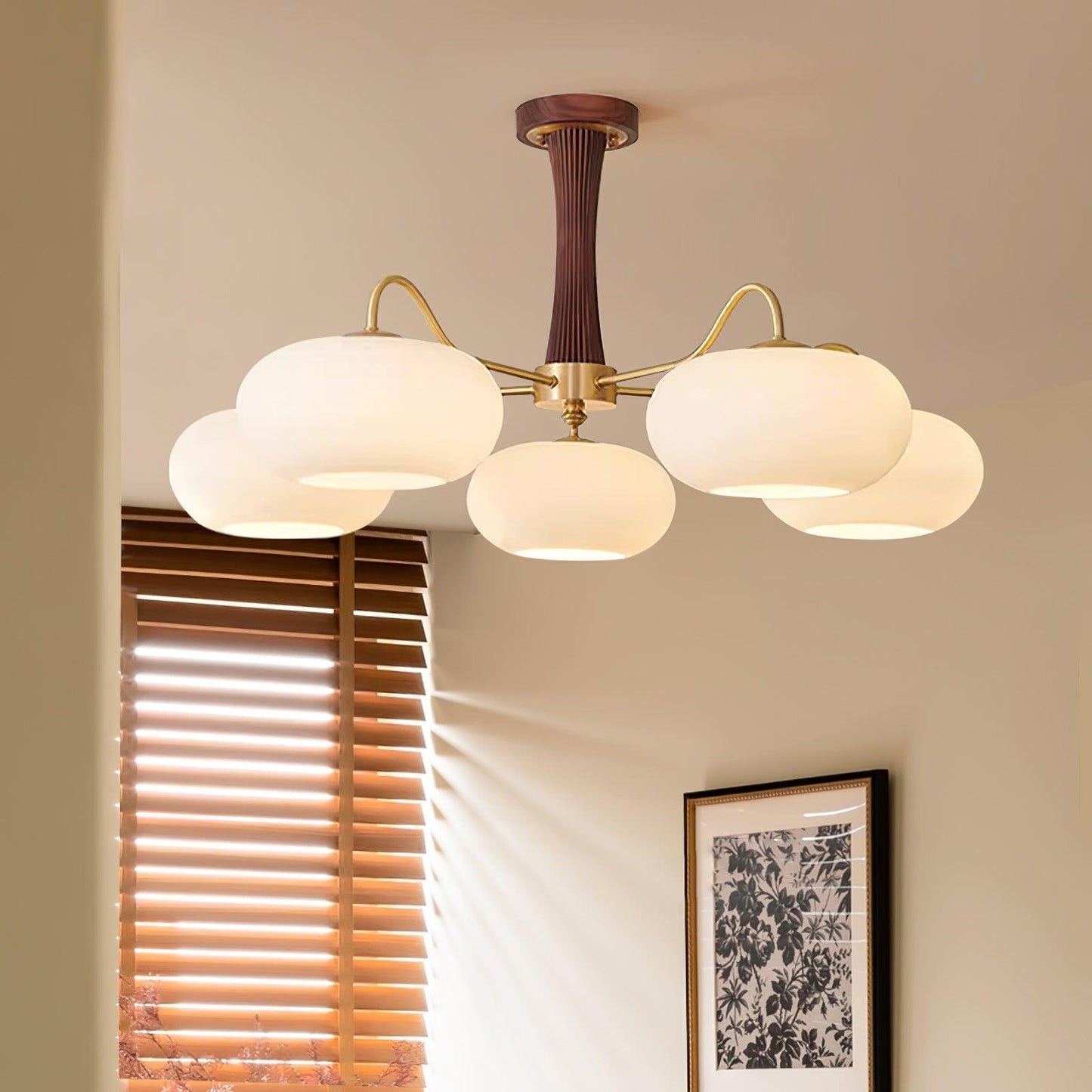 Vintage Style Glass Pendant Ceiling Lamp Fixture
