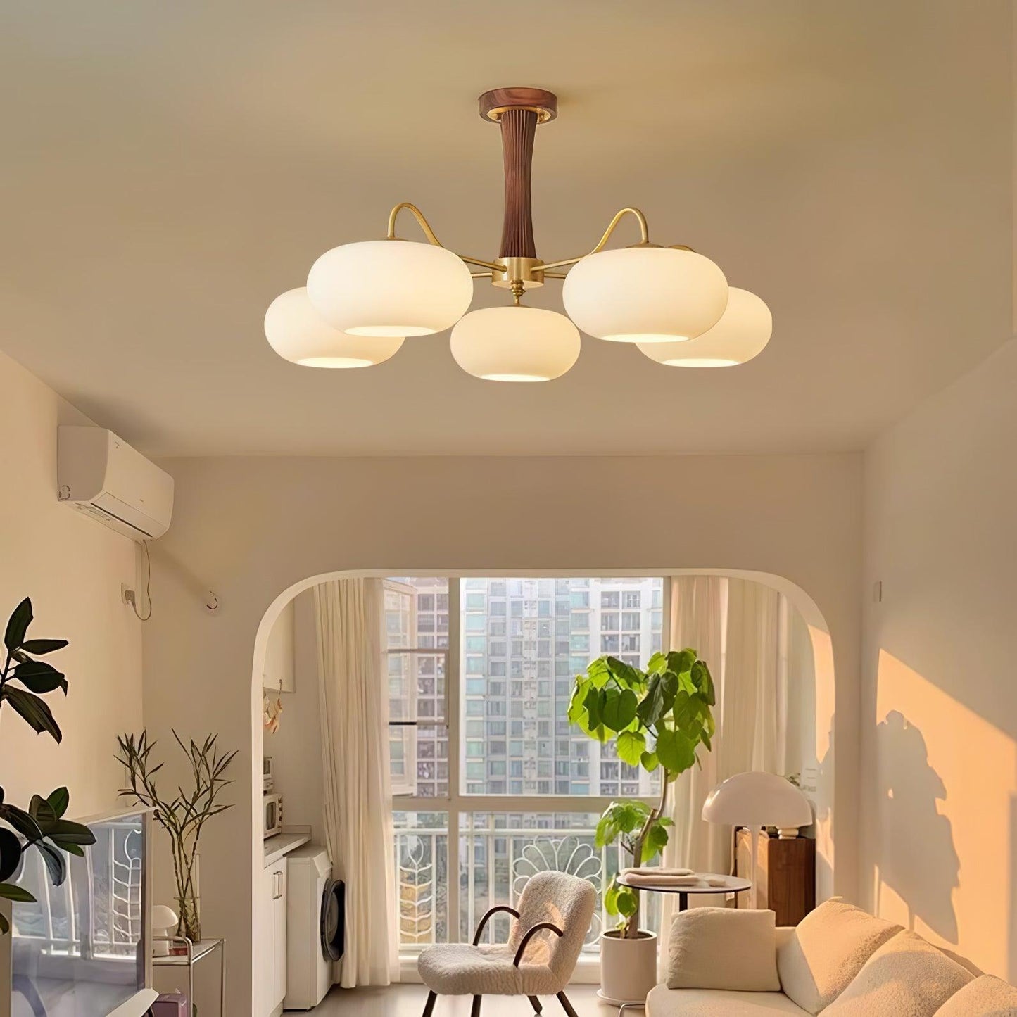 Vintage Style Glass Pendant Ceiling Lamp Fixture