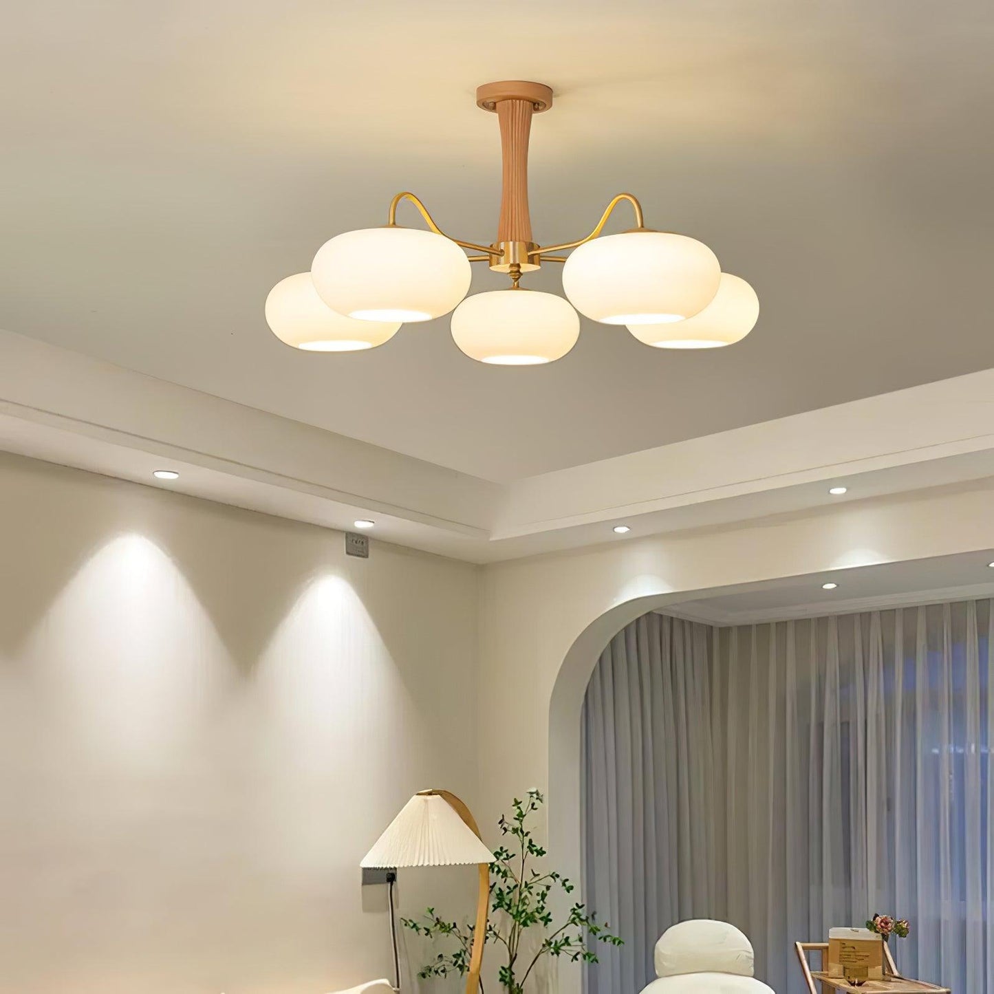 Vintage Style Glass Pendant Ceiling Lamp Fixture