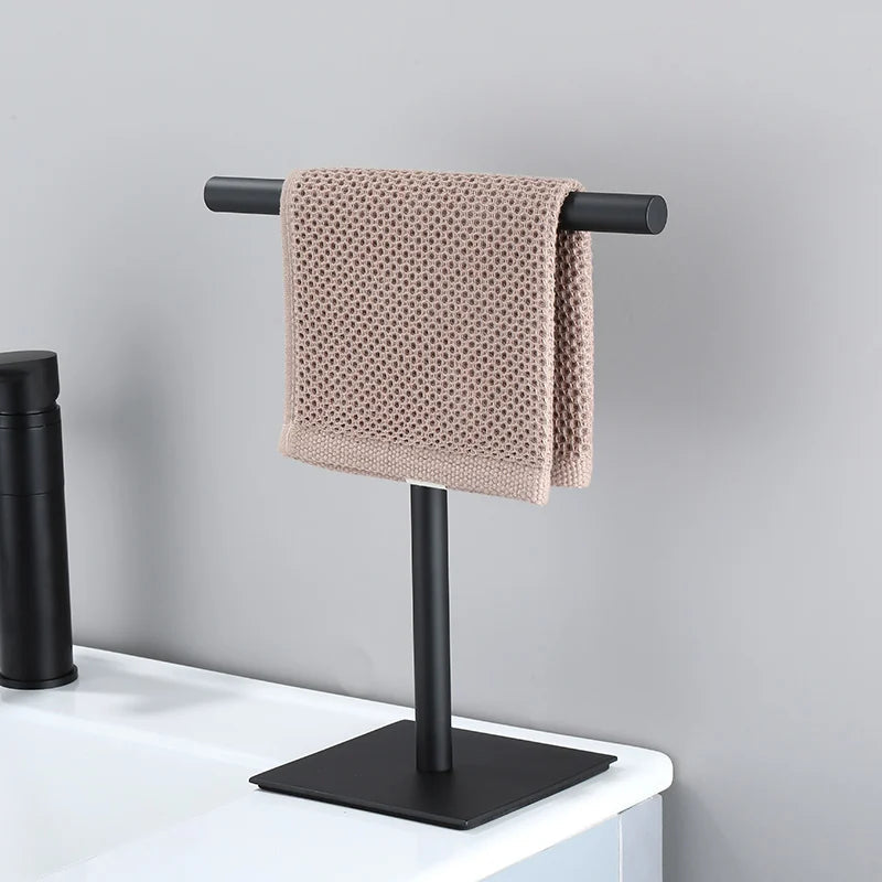 Stainless Steel Towel Stand – Modern Free Standing Towel Holder - Pexav