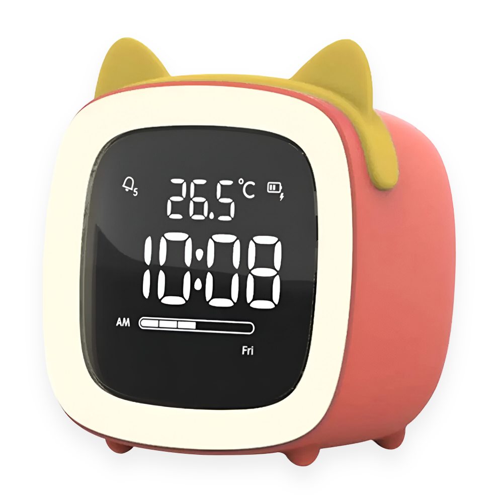 Cute Kids Alarm Clock with LED Night Light - Pexav