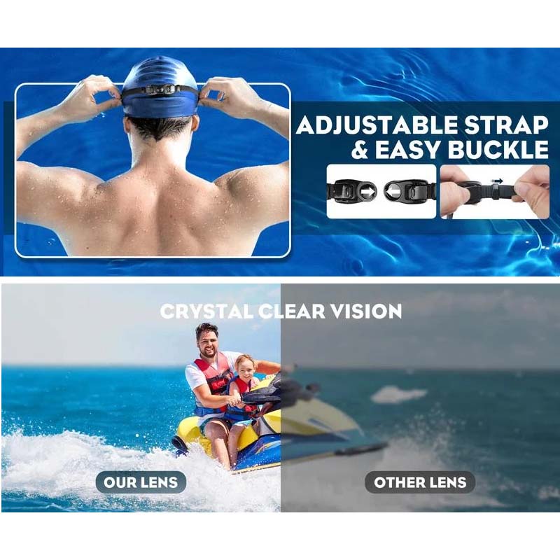 Clear Vision Swim Goggles With Fog Free Lenses