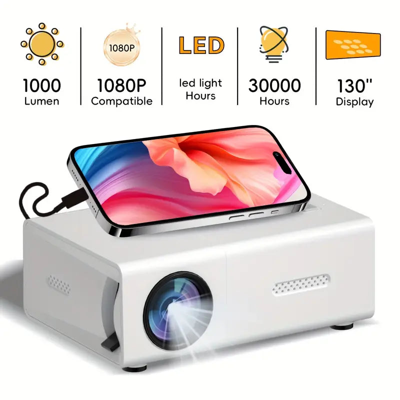 Compact 720P High Definition Portable Projector
