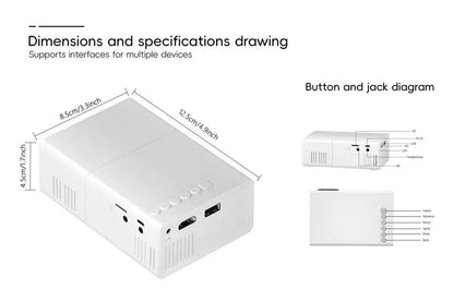 Compact 720P High Definition Portable Projector