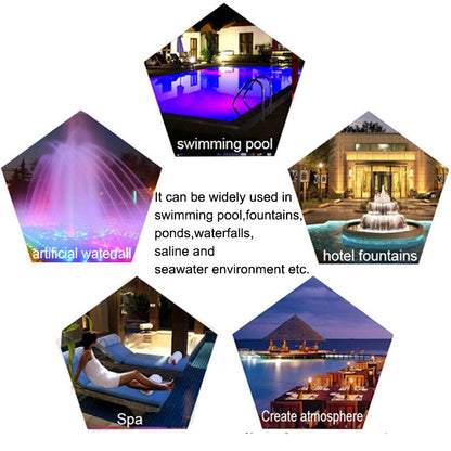 Bright LED Pool Wall Light Submersible Outdoor Lamp