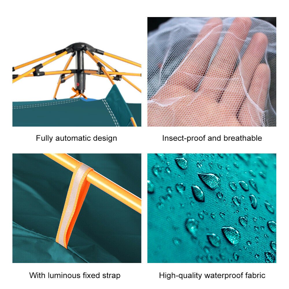 Compact 2 Man Waterproof Hiking Pop Up Tent