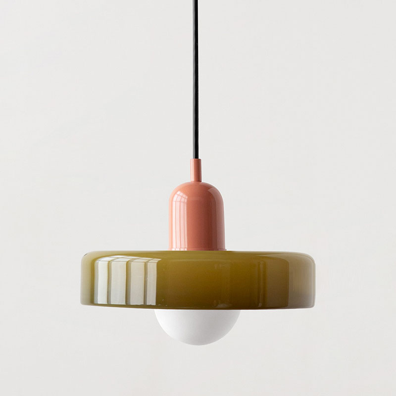 Stylish Glass Pendant Light Colorful Hanging Ceiling Lamp
