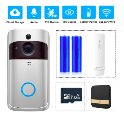 Wireless Home Surveillance Doorbell Cam