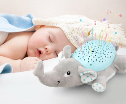 Soft Baby Night Light Plush Toy With Music Projector