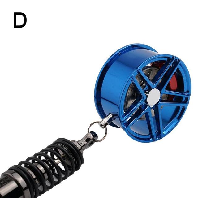 Car Shaped Rear View Mirror Keychain Accessory