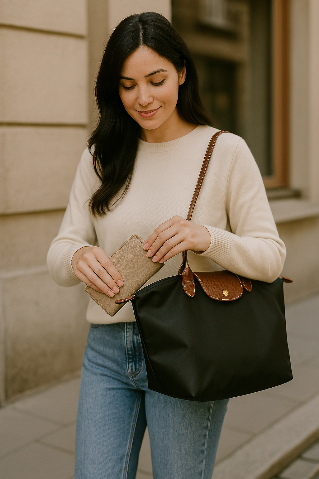 Stylish Women's Leather Tote Bag