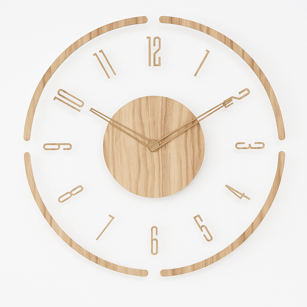 Classic Round Clock Minimalist Home Decoration