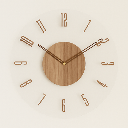 Classic Round Clock Minimalist Home Decoration